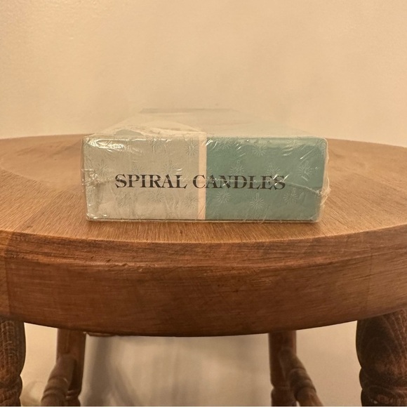 Vintage Hanson Brand Spiral Candles Tapered Paraffin Dripless  Smokeless Beige - Picture 8 of 12